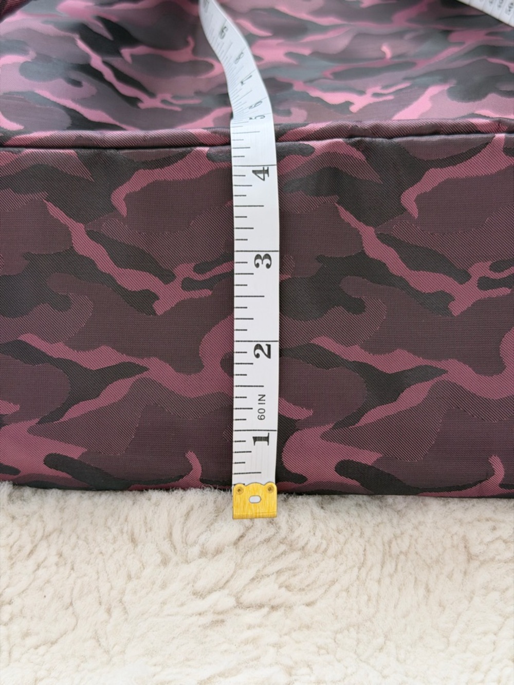 Trendy Fabletics The Downtown Burgundy Camo Backpack - Active Lifestyle - Picture 15 of 15